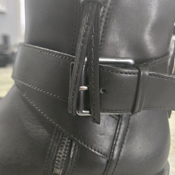 Ladies Ecco Sartorelle 25 Black Leather Ankle Boots - Picture 2 of 7